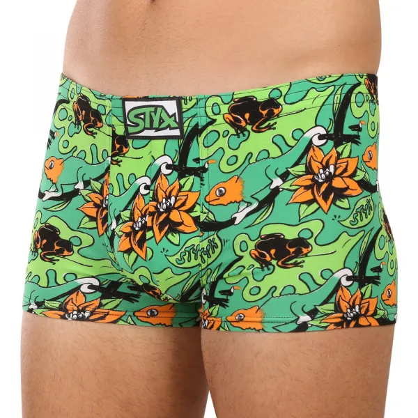 Pánske boxerky Styx art klasická guma tropic (Q1557) M, trenky