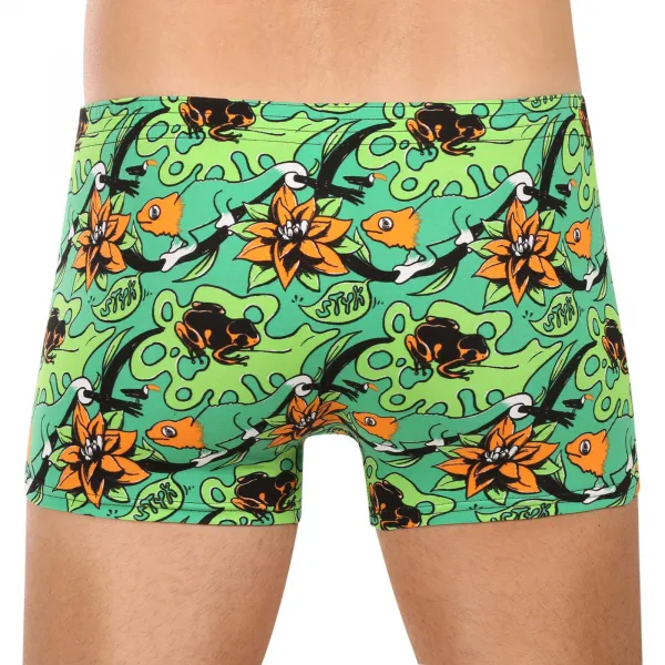 Pánske boxerky Styx art klasická guma tropic (Q1557) M, trenky