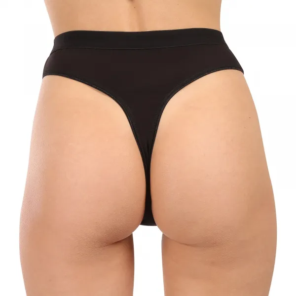 3PACK dámske tangá Benysøn čierná (7204/black) M