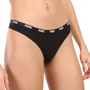 6PACK dámske tangá Puma čierne (701218849 001) L