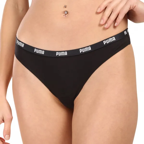6PACK dámske tangá Puma čierne (701218849 001) L