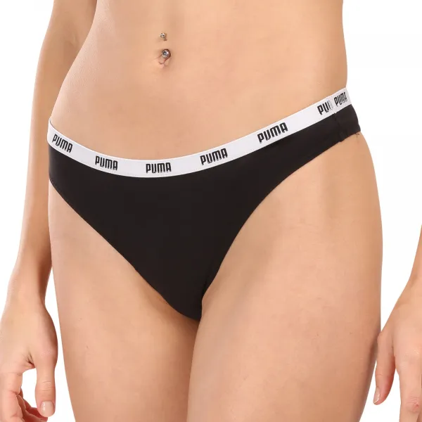 6PACK dámske tangá Puma čierne (701218849 001) L