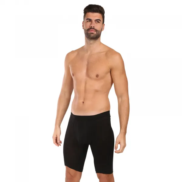 Pánske boxerky Sensor Air Long merino čierne (23200015) M, trenky
