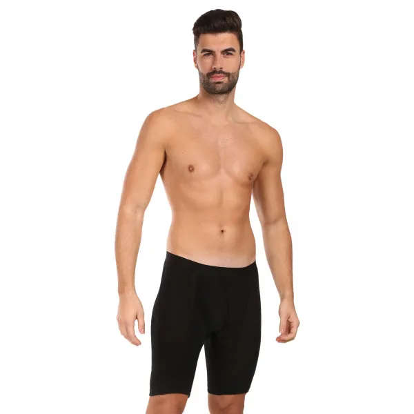 Pánske boxerky Sensor Air Long merino čierne (23200015) M, trenky