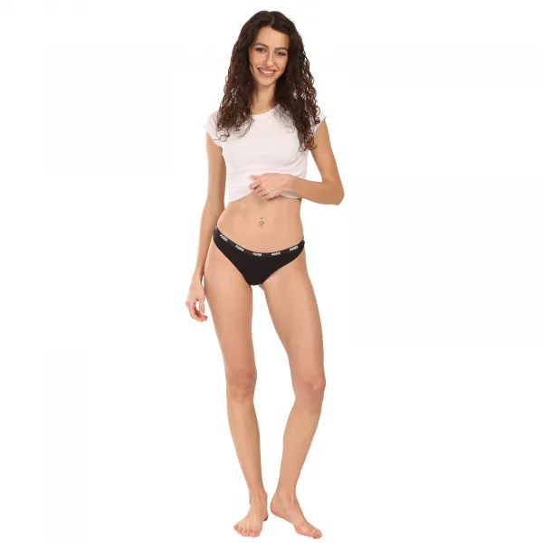 6PACK dámske tangá Puma čierne (701218849 001) L