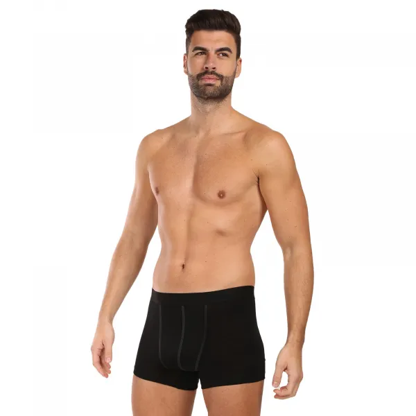 Pánske boxerky Sensor Active merino čierne (25200023) M, trenky