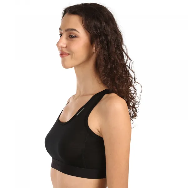 Dámska podprsenka Sensor Active merino čierna (17200024) M