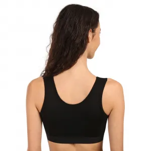 Dámska podprsenka Sensor Active merino čierna (17200024) M