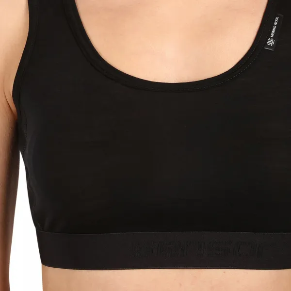 Dámska podprsenka Sensor Active merino čierna (17200024) M