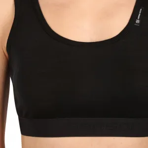 Dámska podprsenka Sensor Active merino čierna (17200024) M