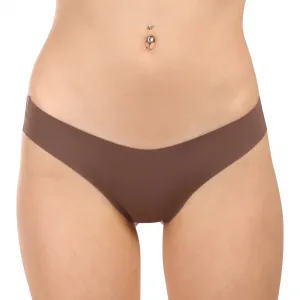 Dámske nohavičky brazilky Syvela bezšvové hnedé (2018-corteccia) M