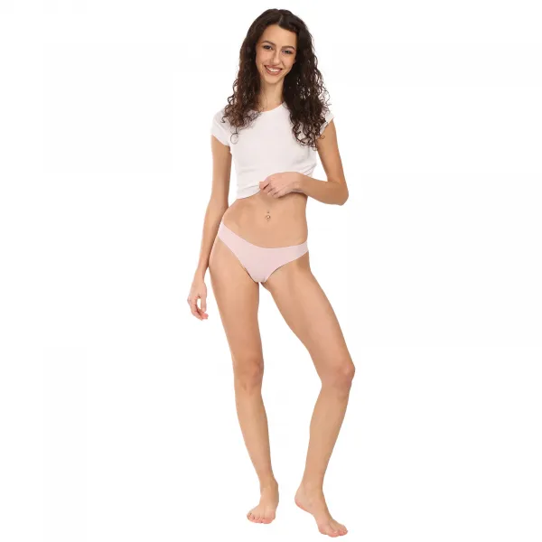Dámske nohavičky brazilky Syvela bezšvové ružové (2018-pink) S