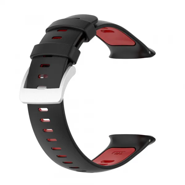 SPORTY Vymeniteľný silikónový remienok Polar Vantage V2 čierno-červený