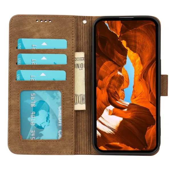 MAGNETIC Zaklápací kryt pre T Phone 3 Pro hnedý