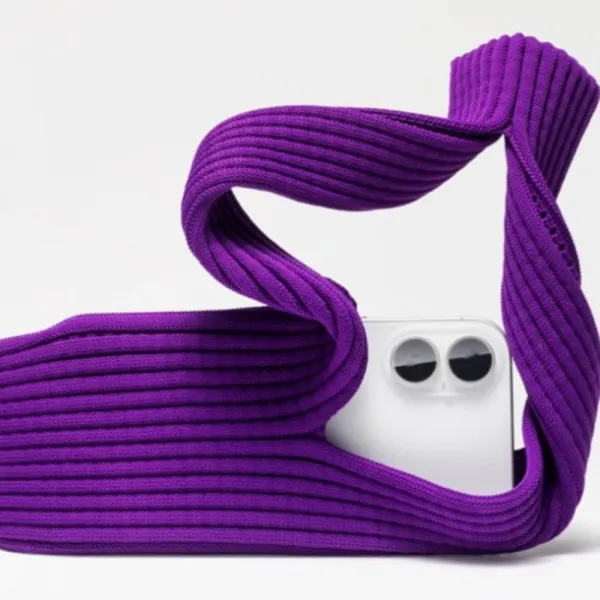 SOFT POCKET Puzdro / kapsa na mobil 40cm fialová