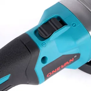 Elektrická Uhlová Brúska ONEVAN 125 Mm je vhodná pre batériu Makita 18V + kotúče ZADARMO ! 21V 4Ah batérie, nabíjačka Batéria: 2ks batéria