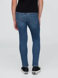 GAP Detské džínsy pull-on jeggings with stretch Modrá