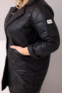 Dámska prešívaná bunda s ozdobnými gombíkmi