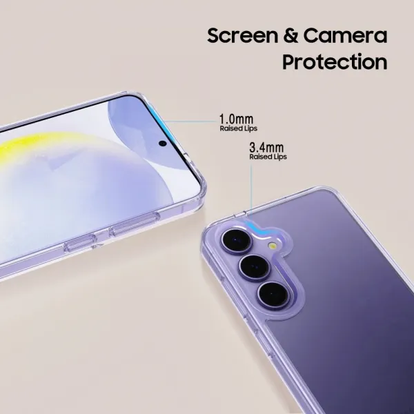 Tech-Protect FlexAir Hybrid kryt na Samsung Galaxy S25 FE, priesvitný