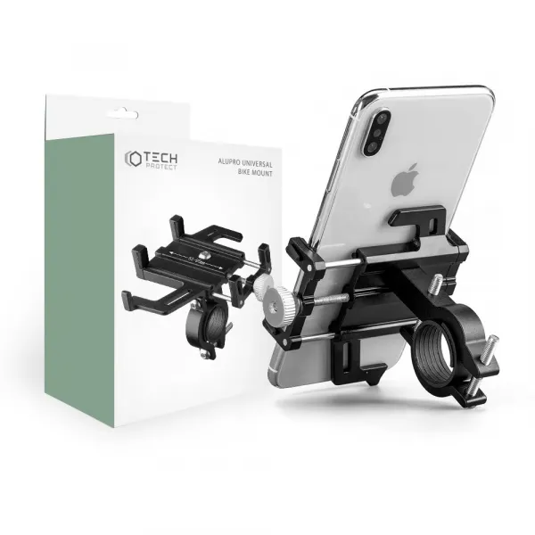 Tech-Protect Alupro držiak na mobil na bicykel, čierny