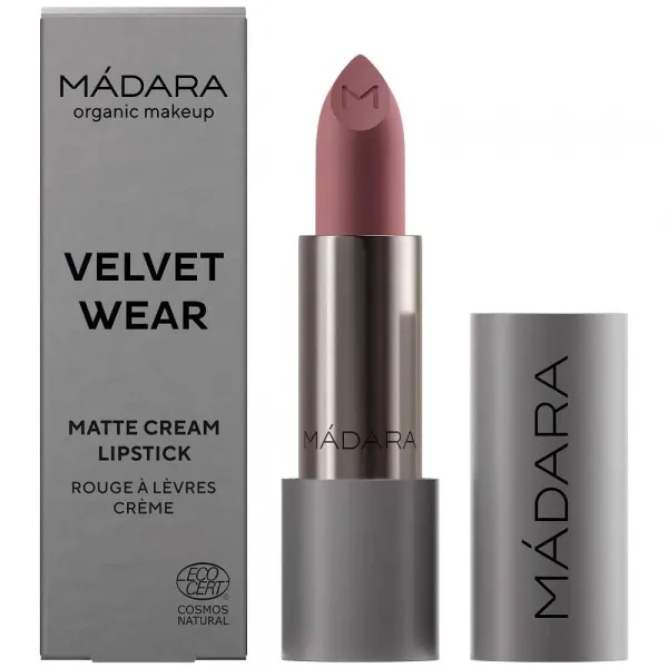 MÁDARA Velvet Wear matný rúž odtieň #31 Cool Nude 3,8 g