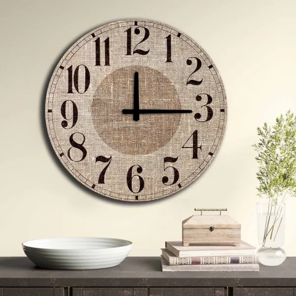 Wallity Nástenné hodiny Jutas 50 cm hnedé/čierne