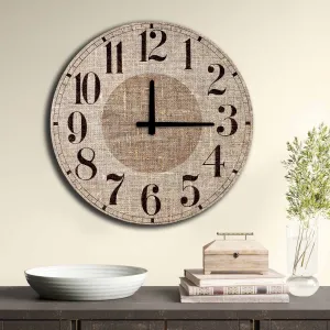 Wallity Nástenné hodiny Jutas 50 cm hnedé/čierne
