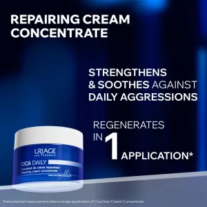 Uriage Cica Daily Repairing Cream Concentrate hydratačný gélový krém pre oslabenú pleť 50 ml