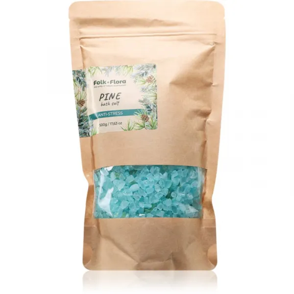 Folk & Flora Pine upokojujúci soľ do kúpeľa 500 g