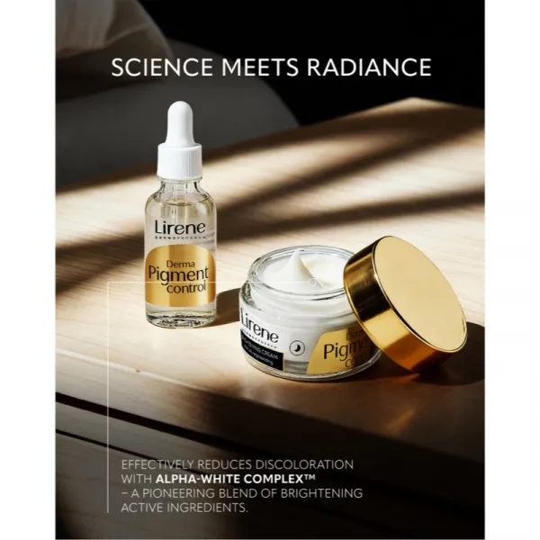 Lirene Derma Pigment Control Brightening Night Cream rozjasňujúci nočný krém pre pleť s hyperpigmentáciou 50 ml