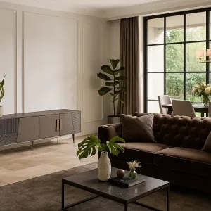 LivinHill TV stolek Stilig ST101B 200 cm grafit/zlatý