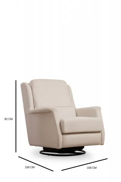 Hanah Home Otočné křeslo Costor bílé