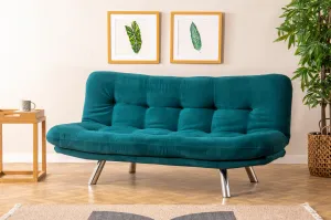 Hanah Home Třímístná rozkládací pohovka Misa Small 175 cm petrolejová