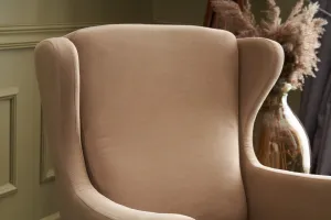 Kreslo ušiak Lola Berjer - Cream
