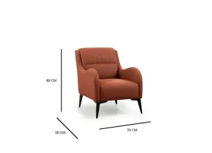 Kreslo ušiak Kenzo - Tile Red