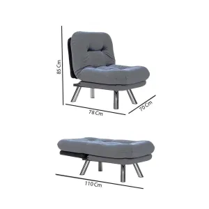 Hanah Home Rozkládací křeslo Misa Small vícebarevné