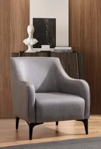 Hanah Home Křeslo Belissimo světle šedé