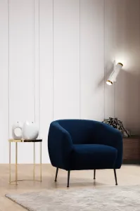 Hanah Home Křeslo Eses modré/černé