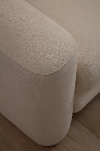 Hanah Home Designové křeslo Lily krémové