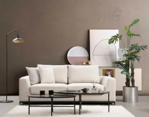 Hanah Home Dvoumístná pohovka Line 201 cm béžová