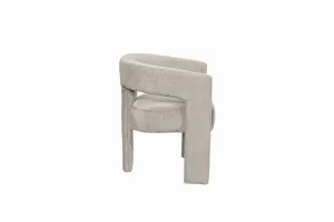 LivinHill Designové čalouněné jídelní křeslo Leith taupe