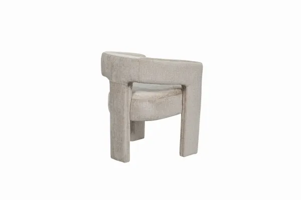 LivinHill Designové čalouněné jídelní křeslo Leith taupe
