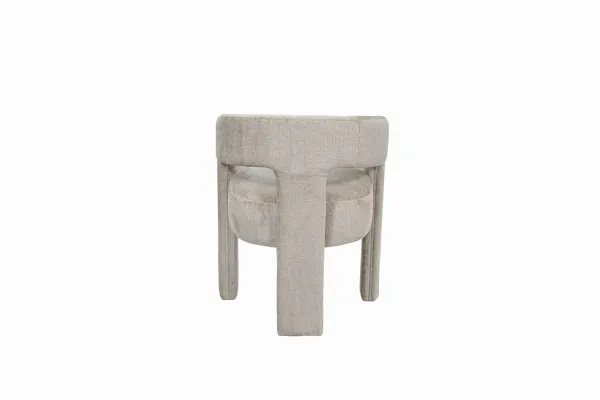 LivinHill Designové čalouněné jídelní křeslo Leith taupe