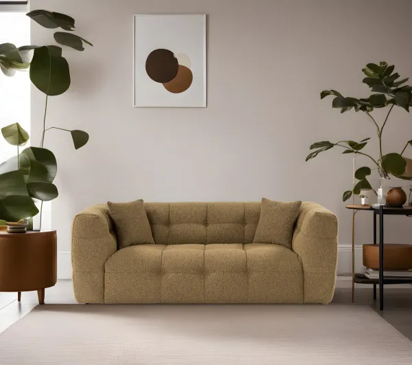Hanah Home Dvoumístná pohovka Cady 195 cm khaki
