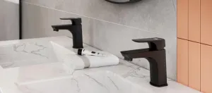 KFA - MOKAIT stojanková umývadlová batéria, čierna + click/clack 5532-815-81