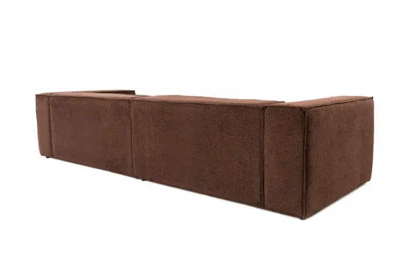 Hanah Home Čtyřmístná pohovka Lora 300 cm hnědá