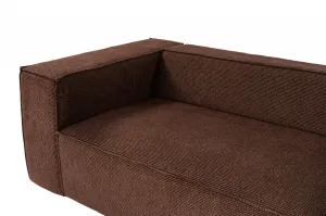 Hanah Home Čtyřmístná pohovka Lora 300 cm hnědá