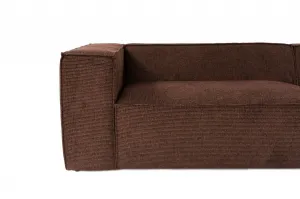 Hanah Home Čtyřmístná pohovka Lora 300 cm hnědá