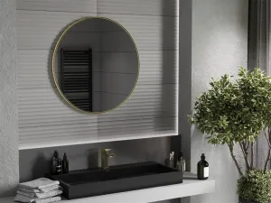MEXEN - Loft zrkadlo 85, zlatý rám 9850-085-085-000-50
