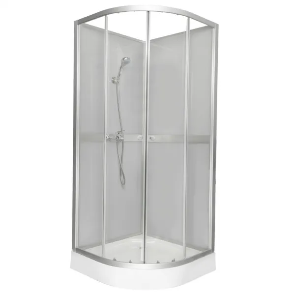 KERRA - Kabína sprchová Classic 80 šedá + batéria 5907548113757